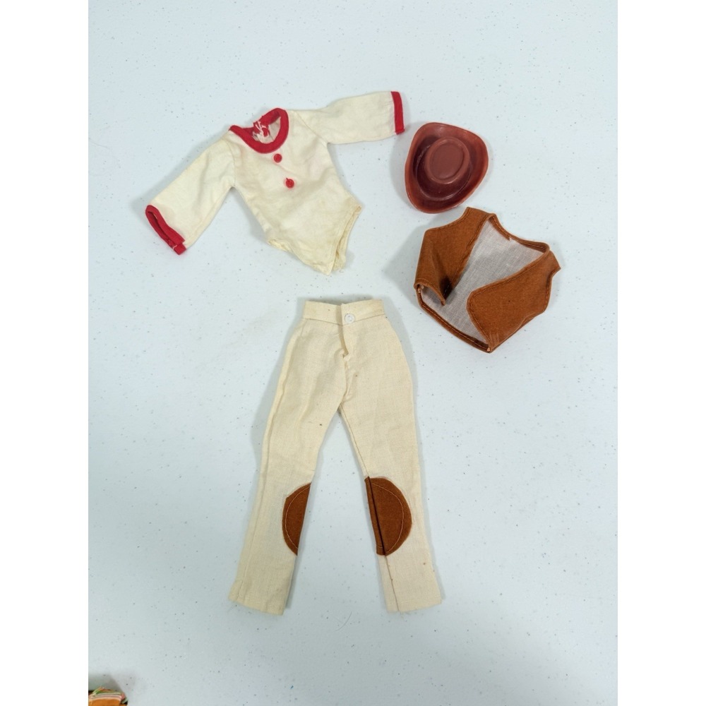 Vintage Barbie Doll Western Riding Outfit Hong Kong Tagged Clothes Only Cowboy